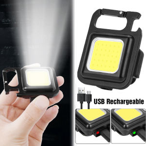 3 Color Keychain Light Portable Multifunctional Flashlights USB Rechargeable Repair Light  4-Mode Work Light  Outdoor Waterproof  Emergency Light Torch