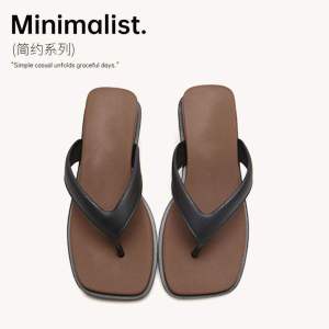 [Free Shipping] New Women’S Flip-Flops Perfect For Summer Wear With Dresses Featuring A Fashionable Wedge Heel Thick Sole And Non-Slip Design Ideal For The Beach