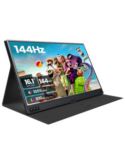 【Local Warehouse & Clearance Sale】ZOOMEDIN 16.1 1080P 144Hz With Pencil Hole Portable Monitor Professional Level E-Sports And Designer Level Color Rendering Monitor for Laptop PS5/4 Xbox Switch Phone PC.