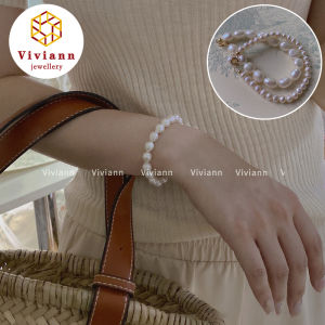 Viviann Original French Baroque Pearl Bracelet 14k Gold Filled Girl Bracelet Elegant White Baroque Pearls Chain Bracelet Women Advanced Jewelry Bracelets For Women