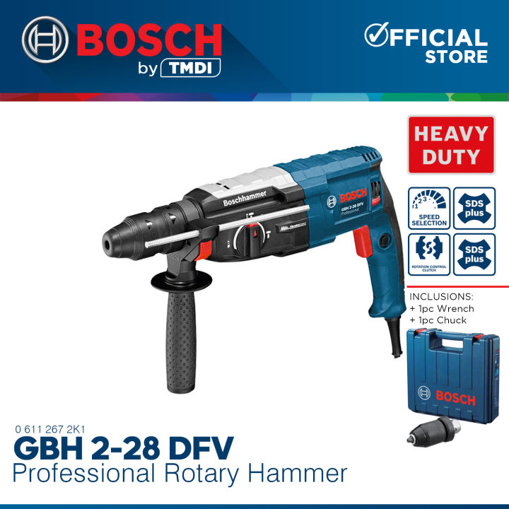 Bosch Professional 820W SDS Plus Hammer Drill with Carrying Case Rotary ...