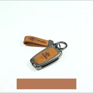Vỏ Bọc Chìa Khóa Điều Khiển Từ Xa Bằng Da Và Hợp Kim Kẽm Cho Toyota Fortuner Innova Hilux Revo Vigo Alphard Vellfire Corolla Highlander RAV4 Yaris Land Cruiser Prado