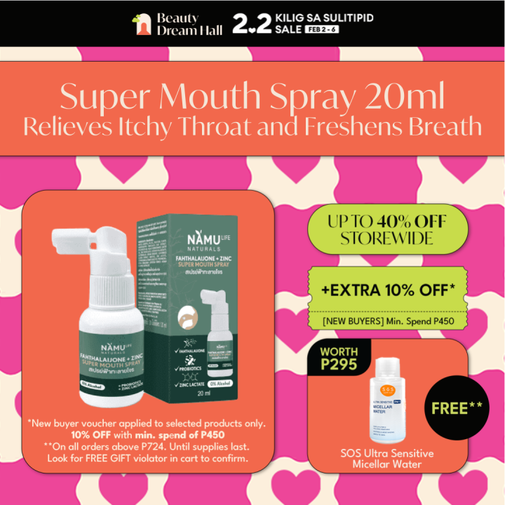 NAMULIFE Naturals Fahthalaijone + Zinc Super Mouth Spray [Sore Throat
