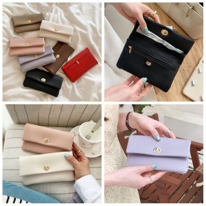 SOTOP หนังพียู กระเป๋าสตางค์ทรงซองจดหมาย ซิปมีซิป หัวเข็มขัดโลหะโลหะ กระเป๋าเปลี่ยนได้ แฟชั่นสำหรับผู้หญิง แบบพกพาได้ กระเป๋าคลัทช์ยาวผู้หญิง สำหรับผู้หญิง