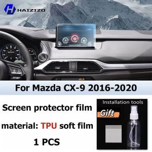 dncnf For Mazda CX-9 2016-2020 Car interior Matte Screen Protector console GPS Navigation LCD screene TPU film Scratch resistant PPF M1Y4T