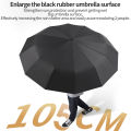24 Ribs Automatic Auto Open UV Protection Windproof Durable Folding Portable Payung Large Oversized Umbrella Lipat 24[UNK]折叠雨伞. 