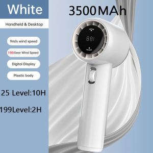 Japan Semiconductor Cooling Mini Fan For Commuting To Work And Outdoor Portable Cold Compress Fan Rechargeable 3500mah Turbo Jet Fan Brushless Motor 100 Gears Adjustment Visual Wind Speed Power Display Bladeless Mini Handheld Fan Fast Cooling