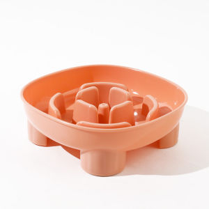 Slow Feeder Dog Bowl Anti Choke Cat Non Slip Pet Feeding Food Water Dish Mangkuk Makanan Perlahan
