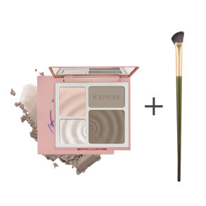 SUAKE Contour Palette 4 Colors 3D Matte Blush Palette Nose Shadow Eyebrow Powder Waterproof Long Lasting Matte Contour Makeup