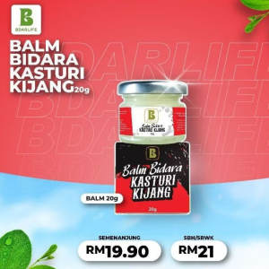 Bdarlife Balm Kasturi Kijang 20g