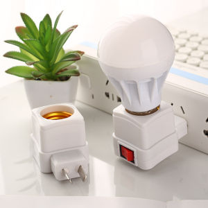 E27 Plug Socket with Switch energy-saving Lamp Holder Screw Plug E27 Bulb Base