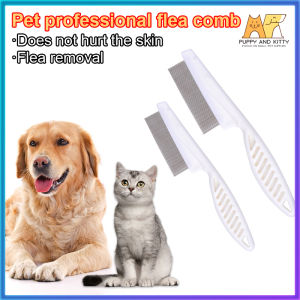 Pet hair comb Flea Grooming Comb dog cat stainless steel needle fur comb