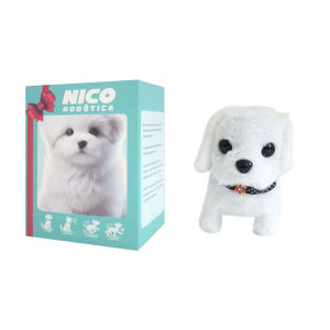 ✨Realistic Robot Puppy Plush Toy✨ /Cute Soft Stuffed Animal/Comforting Multifunction Gift/All Ages/Walking lifelike toy dog/For Kids Adults Indoor/Outdoor Use仿真机器小狗毛绒玩具