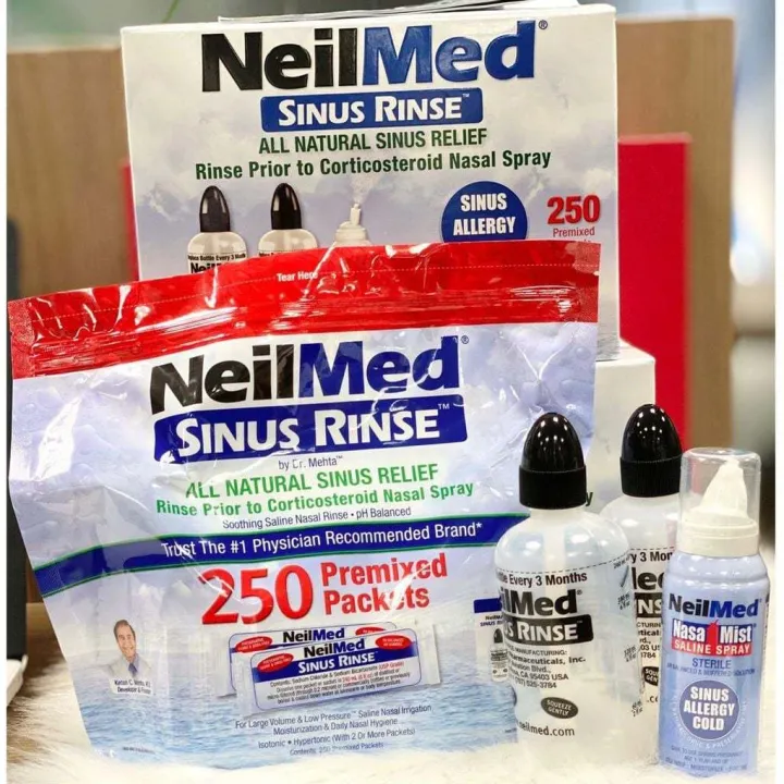 Muối sinh lý rửa mũi Neilmed Sinus Rinse hàng Mỹ