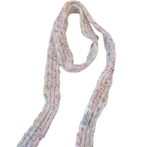 XINSU38 Y2K Style Colorful Slender Scarf Harajuku Soft Long Narrow Scarves All-match Neckerchief Knitted Colorful Dot Shawl Girl