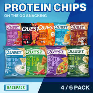 Quest Protein Chips 9 Flavours 4 or 6 Pack High Protein Snacks Low Carb Gluten Free Keto Friendly