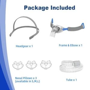 Airfit P10 Nasal Pillow CPAP Mask - NASAL CPAP MASK Full Set Fits ResMed Airfit P10 and Most CPAP Devices