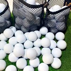 PL LANFY Golf Mesh Net Bag 12/25/50 Large Capacity Golf Drawstring Pouch Durable Nylon Mesh 3 Colors Golf Training