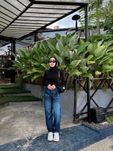 [BAYLE] - 1041 EBE JEANS | Celana Jeans Wanita Loose Jeans Highwaist Baggy Jeans Straight Jeans