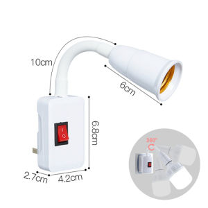LED Pendant Light Head Bulb Socket E27 Lamp Holder Extension Pendant Light Power Cord with ON/OFF Switch