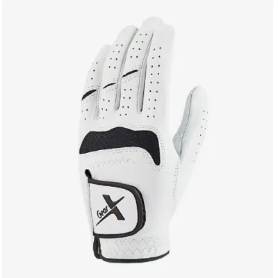 Gear X Mens Pro OT63 Left Hand All Sheepskin Golf Gloves White