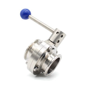 1.5" Butterfly Valve Sanitary Tri Clamp Clover Pull Handle SS304 Stainless Steel 38mm Ferrule OD 50.5mm Homebrew
