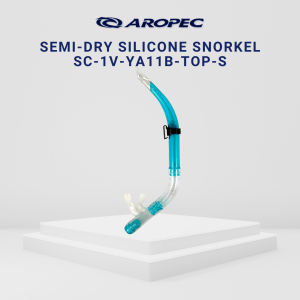 Aropec Semi Dry Silicone Snorkel YA11 for Scuba Diving Snorkeling Underwater Seanergy Scuba