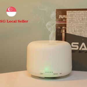 Remote Control Air Humidifier Ultrasonic Silent Aromatherapy Essential Oil Diffuser Fragrance for Home Room 500ML with LED Light