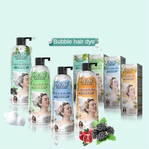 DYHF 『BUY 1 Gift 1』400ml Black Hair Shampoo Herbal Hair Dye Shampoo Impressive Long-lasting Effects Nourishing Nutrition Scalp Soothing