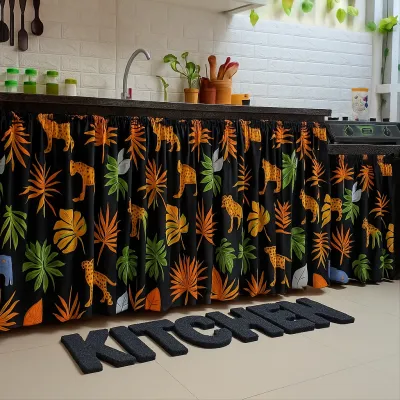 Gorden kolong dapur / Gordeng kolong meja dapur / Gorden dapur bawah kompor 1 set plus tali / Gorden Kolong Dapur cantik / Gorden Kolong Dapur Terbaru / Hordeng Kompor / Hordeng Kolong Meja Dapur