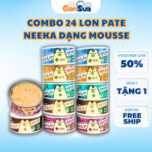 [Combo 24 Lon] Pate Mèo Neeka Special Dạng Mousse & Gravy Lon 85g Pate Neeka Mèo Dạng Dạng Đặc Sốt