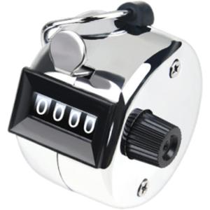 Manual Press Counter Easy Carry Handheld Clicking For Inventory Sports Event Durability Metal Construction