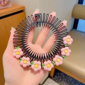 Trẻ em trán và sau đầu tóc gãy hoàn thiện Lược chải tóc đĩa kẹp tóc