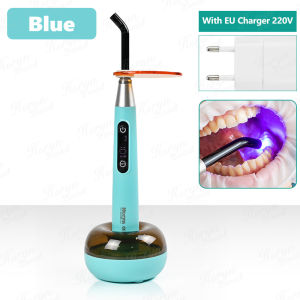 HORYN Cordless Dental LED Curing Light Wide Spectrum with Caries Detection Rechargeable Resin Cure Lamp Dental Clinic Equipment