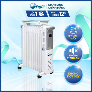 Máy sưởi dầu FujiE OFR4411 máy sưởi ấm không khô da - không đốt oxy - 11 thanh sưởi - Hàng nhập khẩu chính hãng