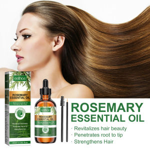 Ready Stock Original Rosemary Essential Oil hair growth serum hair tonic care pelebat rambut penumbuh rambut 60ml頭發精油