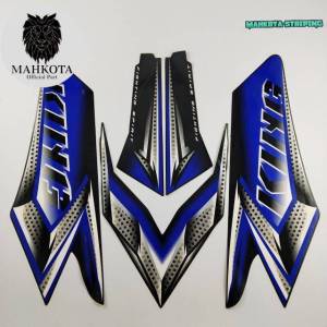 STRIPING STICKER LIS LES POLET stiker yamaha RX KING 2008 biru LIST BODY RX KING KUALITAS TER BAIK Mahkota Stiker
