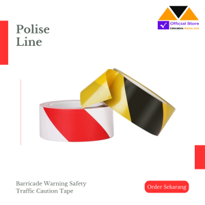 Garis Polisi Safety Line Pita Pembatas Police Line 2/3 Inch x 300 Meter