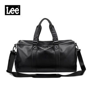 LEE Fitness Bag Woman 32L Large Capacity Waterproof Fabric Large Capacity Travel Luggage Bag Crossbody Fashionable Weekender Bag Men For Sport Short Trip