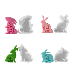 Versatile Rabbit Silicone Molds Reusable Silicone Mold For Artistic Easter Rabbit Scented Creation