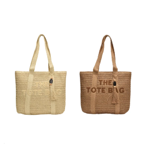 Women Bag Large Capacity Shoulder Bag Straw Handbag All-Matching Top Handle Bag Vacation Bag French Styles Beach Bag