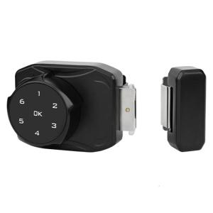 Zinc Alloy Office Glass Door Lock No Drilling Office Security Electric Passwords Lock for Sliding Glass Door Enduring