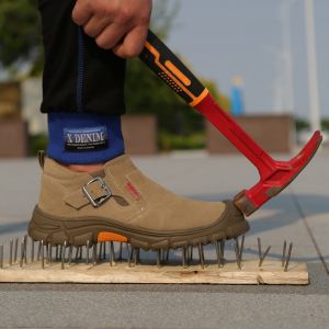 Prelesty Septy Shoes Sepatu Safety Boots Pria Anti Listrik Trekking Ujung Besi Kantor Kerja Proyek Tanpa Tali Olahraga Pendek Kuat 435