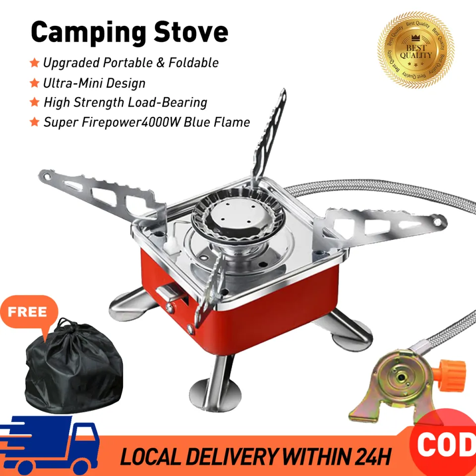 Mini Camping Stove Tourist Burner Portable Mini Folding Gas Stove