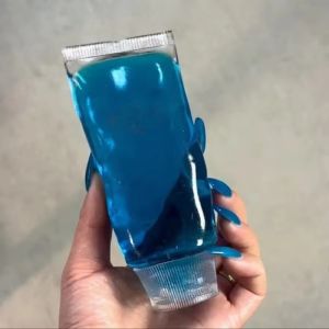 SWEET LORD Transparent Toothpaste Squishy Toy Shapeable Non-Bounce Facial Cleanser Fidget Children Pinch Squishy Toy Kids Adults