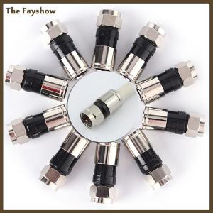 [The Fayshow] 10 pcs RG6 F Type Compression 2.7cm high quality Snap Seal Plug Connector