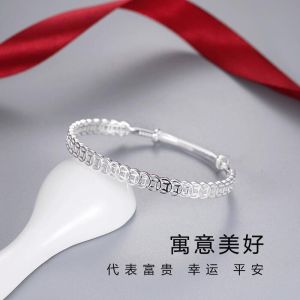【Hot selling】999 Silver Womens Solid Silver Money 2024 New Mothers Day for Girl friend