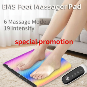 [SG Stock] Smart EMS Foot Massager Pad | 19 Intensity Levels & 6 Modes | Pulse Therapy for Blood Circulation | Portable Foldable Foot Massage Mat | Acupuncture Muscle Stimulator
