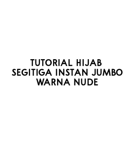 Hijab Segitiga Instan Jumbo Warna Nude