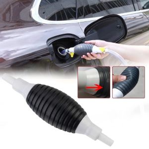 Fuel Transfer Pump Manual Siphon Hose Oil Petrol Diesel Hand Operated Garage Emergency Car Motorcycle